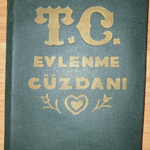 Certificado de matrimonio de Turquía, Estambul, 1952