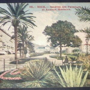 France Nice Jardins des Palmiera et Avenue Masséna Carte postale