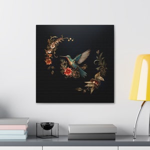 Premium Art Canvas - Hummingbird Art By ABE Canvas Gallery Wraps
