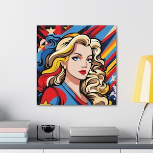 Lienzo de arte premium - Arte pop de mujeres poderosas de ABE Canvas Gallery Wraps
