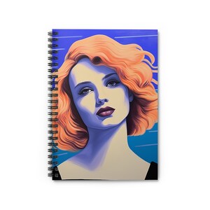 Pop Art Powerful Women Art by ABE, Journal, Blank Book, Diary, Spiral Notebook - Ruled Line
