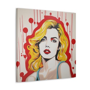 Lienzo de arte premium: arte pop de mujeres poderosas de ABE Puzzle Canvas Gallery Wraps