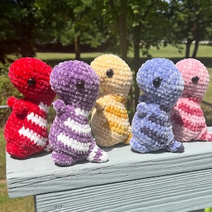 Crochet Velvet Dinosaur, Crochet Dino, Crochet Stuffed Animal, Crochet Plushie