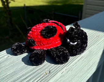 Crochet ladybug stuffed animal