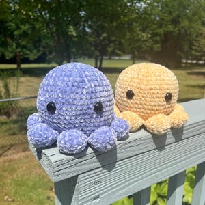 Handmade Velvet Crochet Octopus, Octopus Plushie, Octopus Amigurumi, Velvet Octopus, Crochet Plushie, Crochet Animal