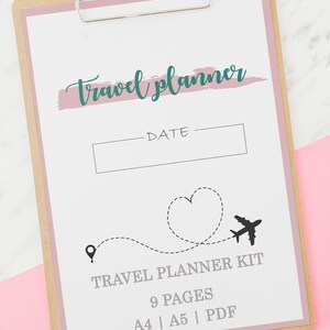 Travel Planner | Printable Planner | Itinerary Planning | Holiday Planning | Vacation Planner