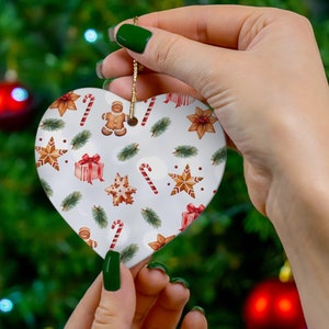 Christmas Ornament, Ceramic Holiday Decoration, Gift for Her, Gift for Him, Festive Holiday Décor, Christmas Gift, Winter Gift