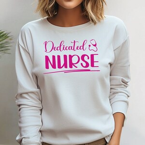 Lovely Nurse Sweatshirt, Healthcare Worker Apparel, Cozy Pullover, Medical Professionals Gift, Nurse Graduation Clothing, Gift for her