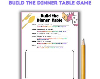 Build the Dinner Table Thanksgiving Game