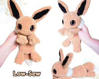 Faye the Swift Fox Crochet Pattern - Low Sew (PDF Download)