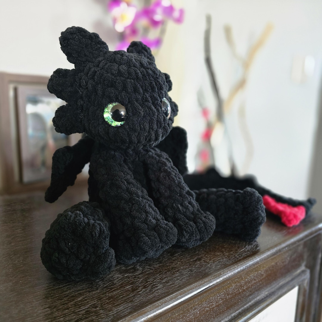 Toothless Night Fury Dragon From How to Train Your Dragon- Medium Sized ...