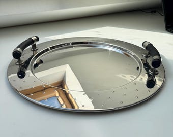 Serving tray Michael Graves Alessi Italy stainless steel design