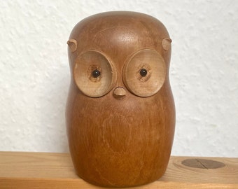 Lourids Lonborg wooden teak owl Denmark scandinavian design