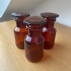 Pharmacy bottles Schott Mainz Jena Glas Germany glass