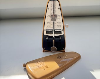 Vintage metronome Wittner Taktell Piccolo Germany light brown