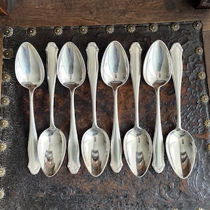 WMF Patent 90 set of silver plated soup spoons Germany image 1