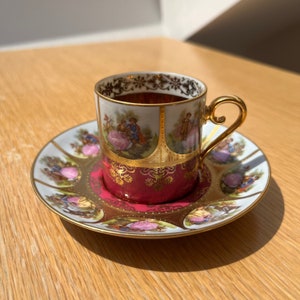 Collectible coffee cup Ernst Leitner Wiesau Germany porcelain