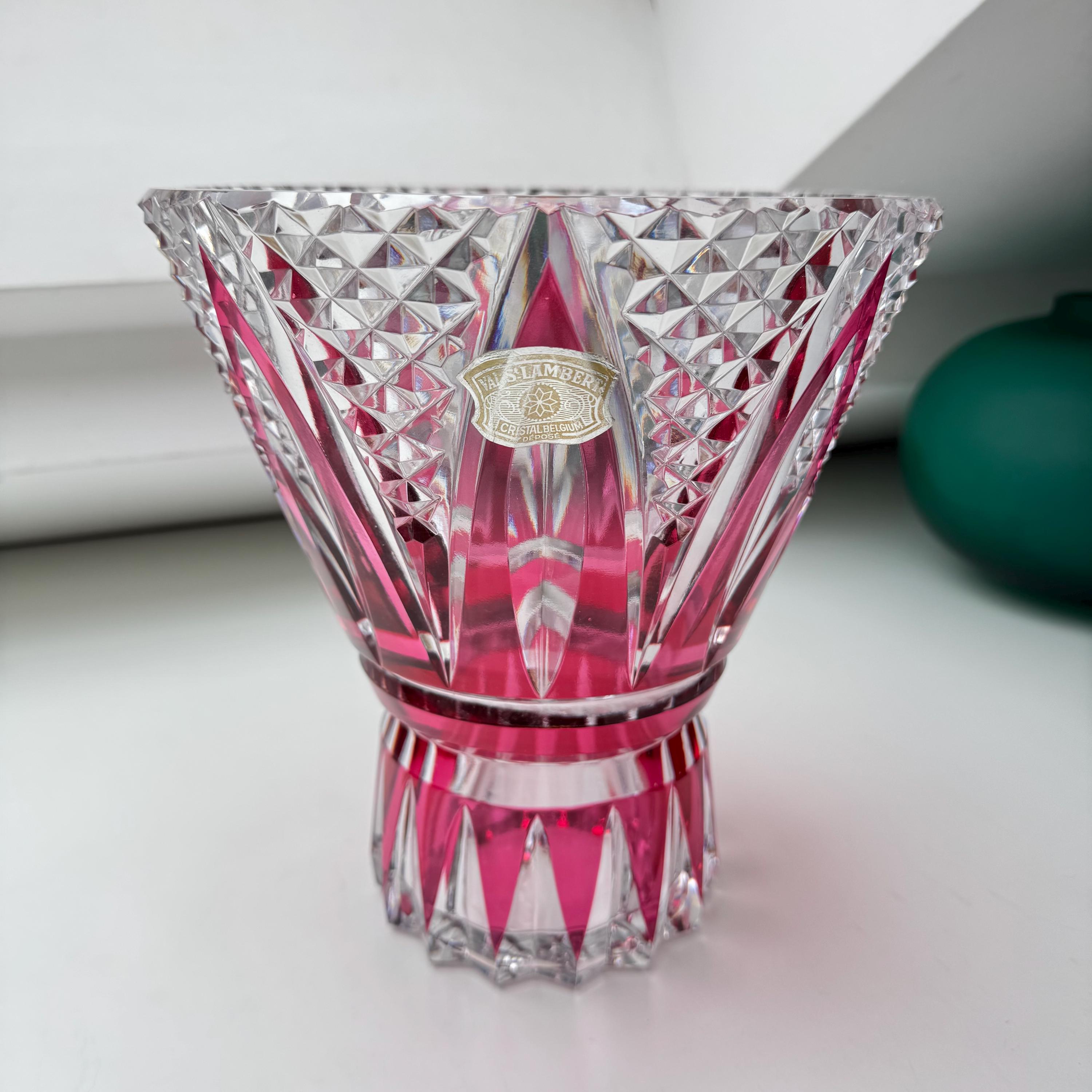 Val Saint Lambert Vase - Etsy