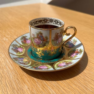 Collectible coffee cup Ernst Leitner Wiesau porcelain