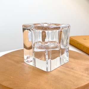 Candlestick holder Goran Warff Kosta Boda Sweden art glass design
