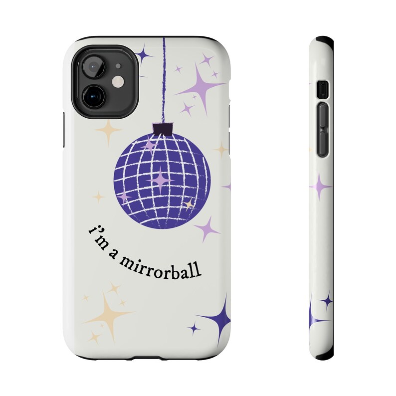 Taylor Swift mirrorball Inspired Tough Phone Case Etsy