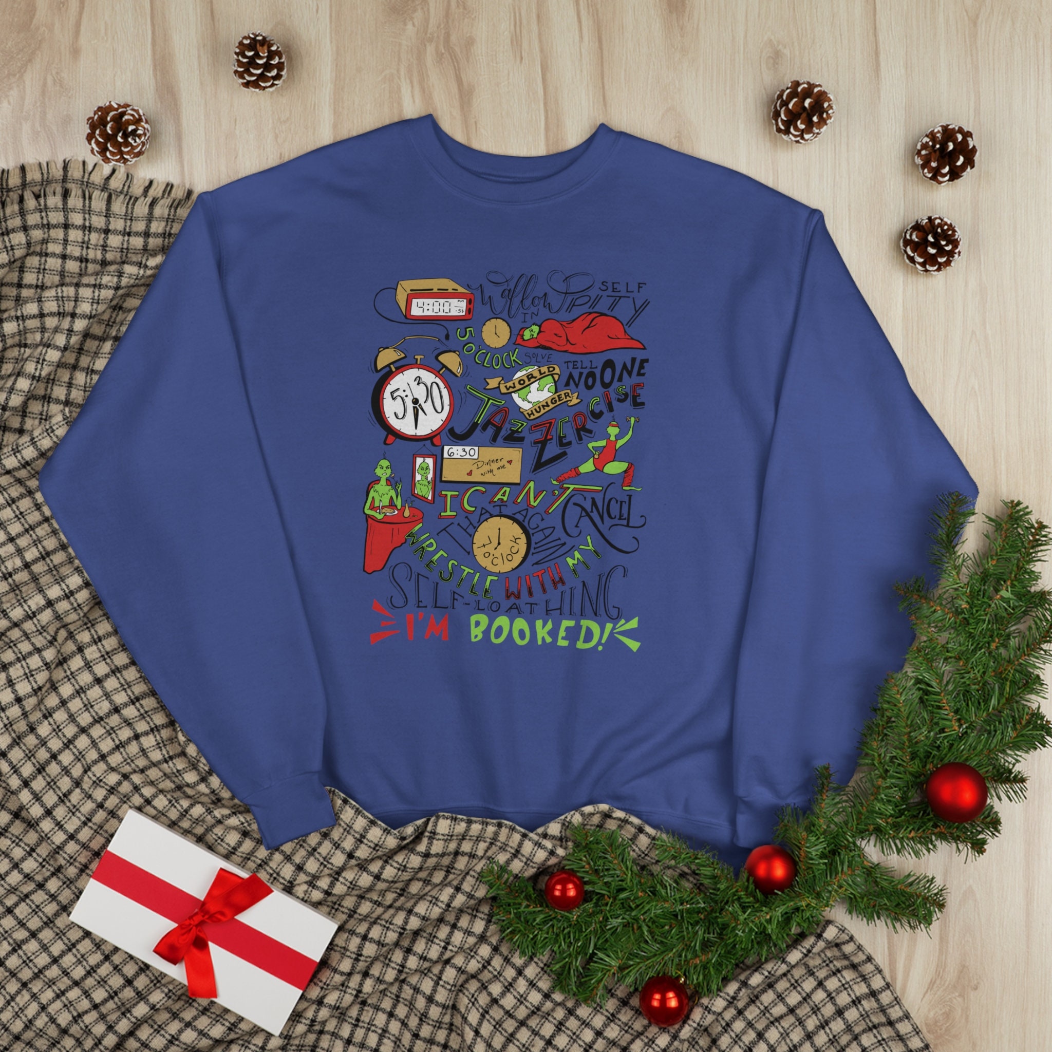 Grinch Jazzercise Timeline Christmas Mutli Color Option Crew Etsy