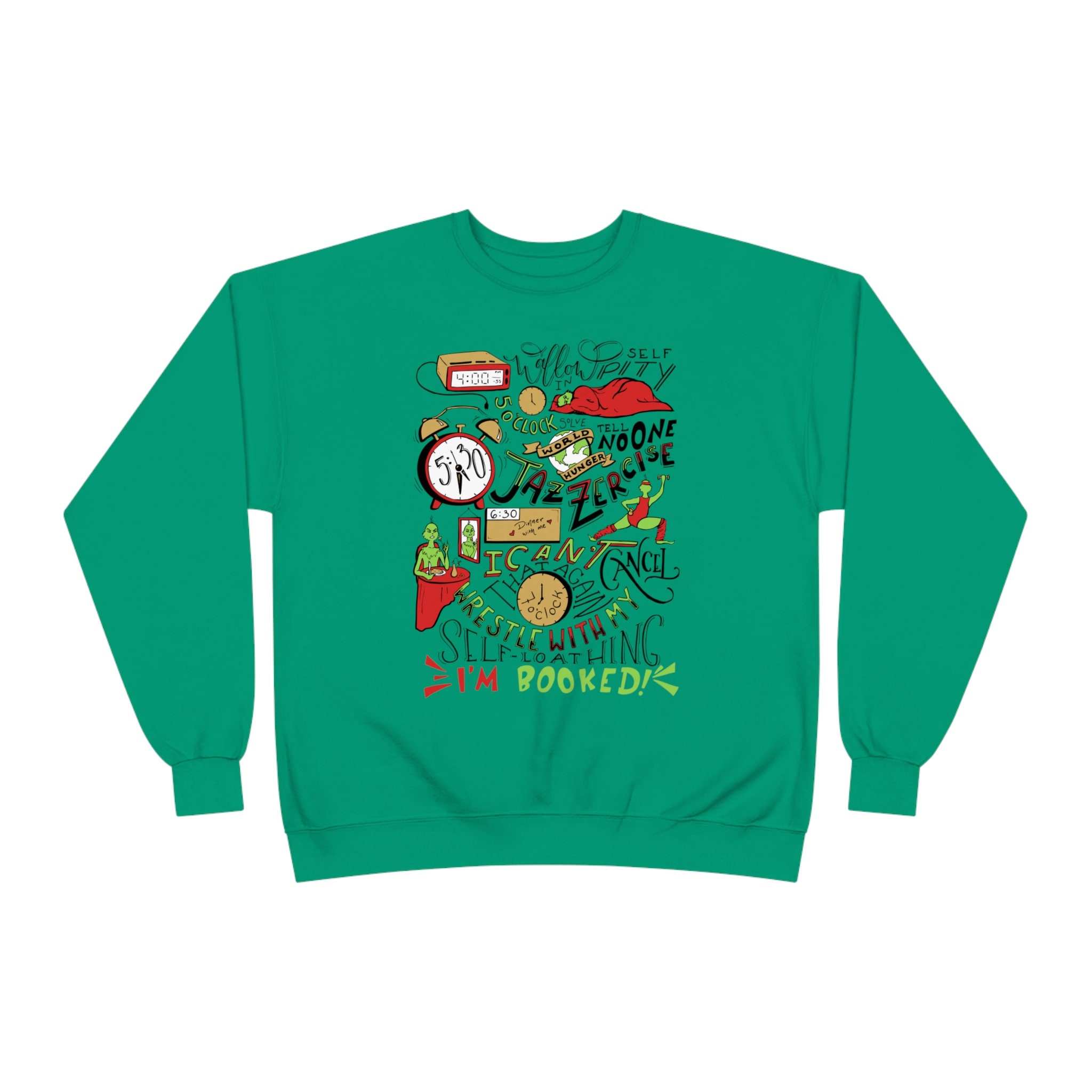 Grinch Jazzercise Timeline Christmas Mutli Color Option Crew Etsy