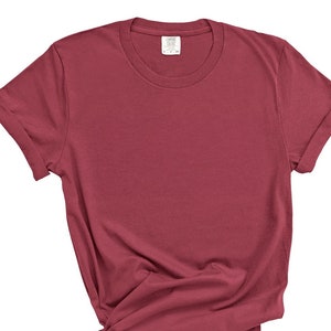 Blank Comfort Colors Shirts For Women %100 Cotton Trendy Soft Vintage Colored Washed T-Shirt Basic T-Shirt Unisex Tee Relaxed Jerseys