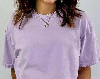 Comfort Colors Shirts For Women %100 Cotton Shirts Trendy Soft Vintage Washed T-Shirts Basic T-Shirts Unisex Tee Relaxed Jerseys