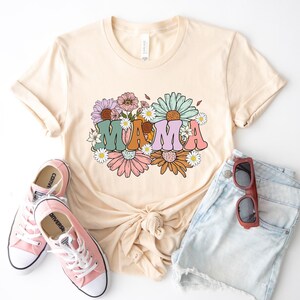 Floral Mama Shirt, Mother&#39;s Day Shirt, Mother&#39;s Day T-Shirt, 2025 Mother&#39;s Day Gifts, Mama Sweatshirt, Mom Shirt, Gift For Mom