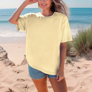 Comfort Colors Shirt Heavyweight T-Shirt Old Looking Shirt Washed Garment-Dyed %100 Cotton Trendy Soft Vintage Tees Worn Shirt