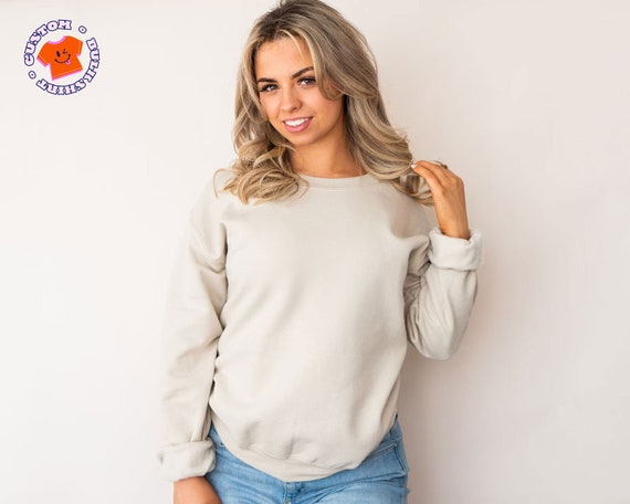 Blank Sweatshirt Plain Sweatshirt Gildan 18000 Crewneck Hoodie