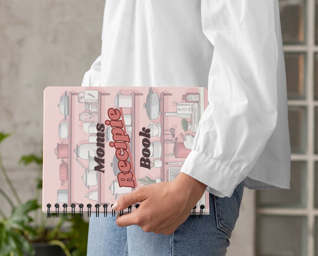 Mom's Recipe Book Spiral Notebook, Blank Recipe Book, Gift for Mom Etsy