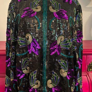 Vintage Sequin Jacket - Etsy