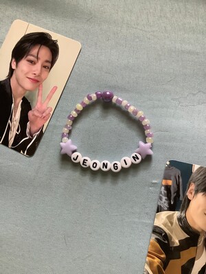 Bracelet Fan SKZ (Stray Kids) En Métal Argenté - Accessoire K-pop Pour Fans - Longueur Réglable Environ 23 Cm