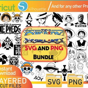 Anime One Piece Luffy With Hat, Silhouette Svg Free - free svg files for  cricut