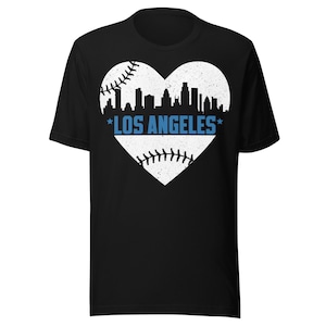 Los Angeles Baseball Heartbeat – Unisex T-Shirt