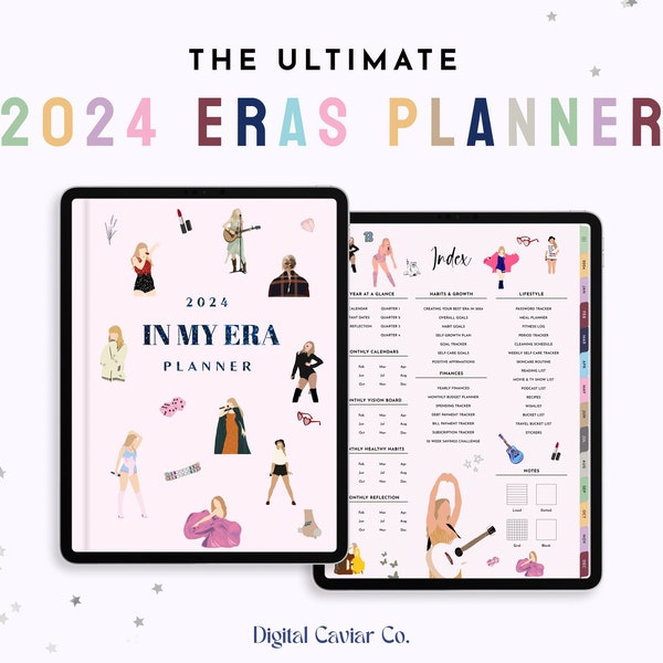 IN MY ERA Planner | 2024 Digital Planner | 2024 Daily, Weekly & Monthly Planner | GoodNotes Planner | iPad Planner | 2024 Calendar Eras Plan