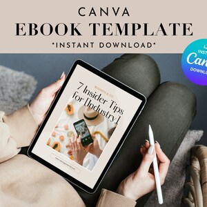 Ebook Template Canva | Digital Guide Book For Coaches & Bloggers | Lead Magnet | Course Creator Template | Modern Boho Workbook