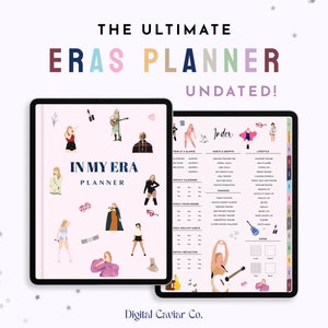 UNDATED-In My Era Planner | Undated Digital Planner | Reusable Daily, Weekly Monthly Planner | GoodNotes Calendar iPad Planner Calendar Eras