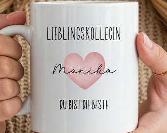 Mug for favorite colleague, coffee mug for colleague with name, personalized ceramic mug, best colleague gift
