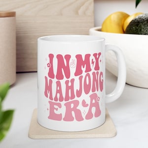 Mahjong Player Gift Mahjong Mug In My Mahjong Era Pink Coffee Mug Mahjong Game Gift Idea Small Gift Mahjong Lover