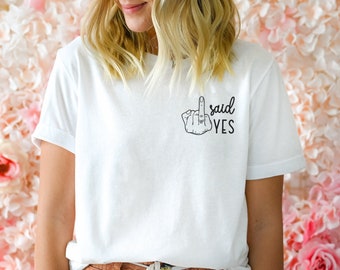 I Said Yes JGA Shirts We say Cheers Shirt Bachelorette Party XS-2XL Unisex T-Shirt Pocketprint Minimal