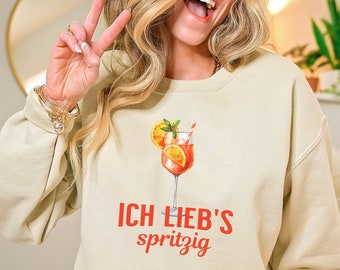 Ich liebs spritzig Shirt Funny Alcohol Party Statement Tee Drinking Joke JGA Girls Trip