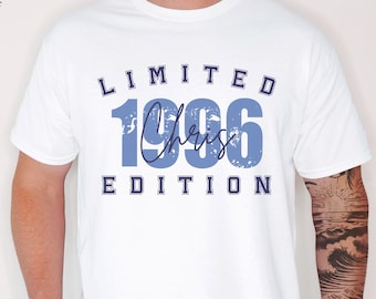 Personalized 30th Birthday T-Shirt for Men – Born in 1996 – Premium Birthday Shirt for 30 Years