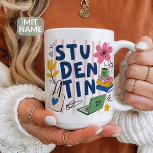 Studentin Tasse Geschenk für Studentin Studium Geschenk Uni Tasse Geschenk Studienbeginn personalisierte Kaffeetasse