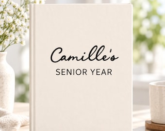 Senior Year Journal Personalized, Class of 2027 Gift for Her, High School Senior Memory Book, Custom Graduation Keepsake