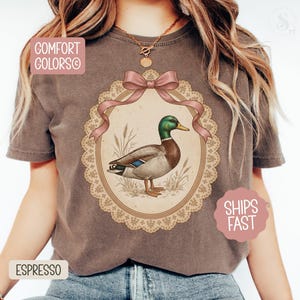 Mallard Duck Shirt Comfort Colors Vintage Duck Thrifting Tee Mallard Duck