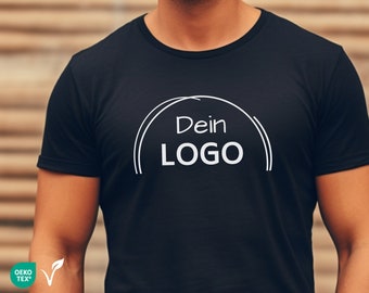 Custom Logo Bio Shirt Eigenes Logo Business T-Shirt Unisex für Damen Shirt für Herren XS - 5XL Team Logo Personalisiertes Shirt drucken