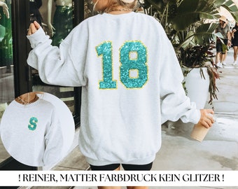 Personalisiertes Sweatshirt 18. Geburtstag Geschenk für Mädchen Pulli Frauen 2006 Sweater für Sie Trendy Backprint mit Name